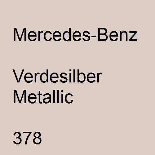 Mercedes-Benz, Verdesilber Metallic, 378.